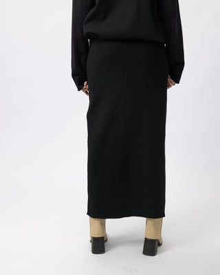 'Maysa' Knit Skirt - Black