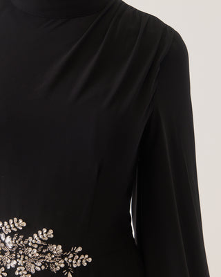 ‘Malika' Embellished Black Maxi Dress - Read product discription