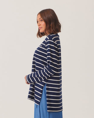 'Karima' Essential Stripe Long Sleeve Top
