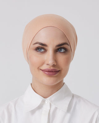 TAN 'Standard Adjustable' Closed Hijab Cap - Twiice Boutique