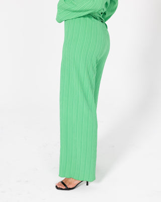 'Aliyah' Green Crinkle Modest Pants