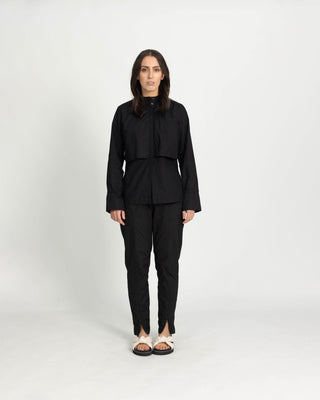 'Not So Plain Jane' Black Opaque shirt - Twiice Boutique
