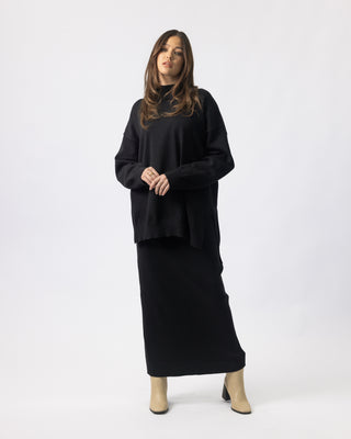 'Maysa' Knit Skirt - Black