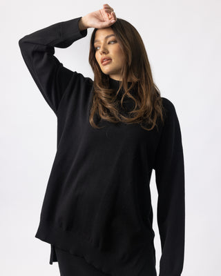 'Maysa' Essential Knit Sweater - Black