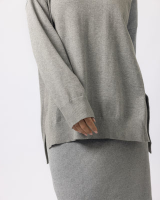 'Hiba' Essential Knit Sweater - Grey