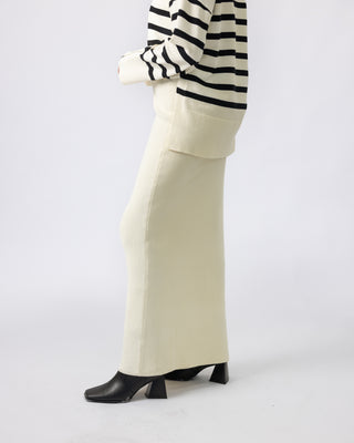 'Norah' Knit Skirt - Cream