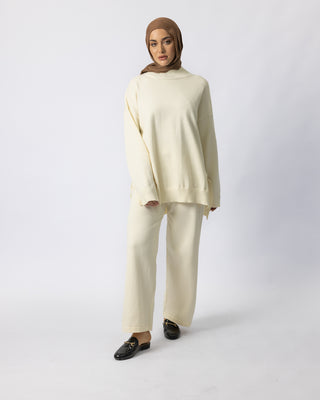 'Sofia' Essential Knit Sweater - Cream