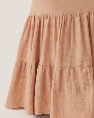 'Unwind' Beige Cotton Skirt