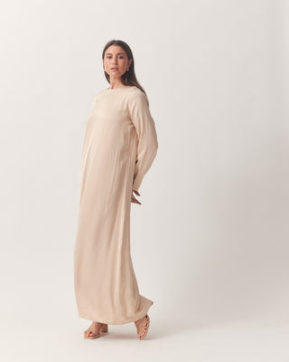 'Hanan' Beige Abaya Dress