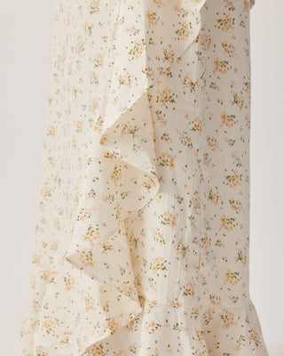 'Jazmin' Floral Ruffled Wrap Dress