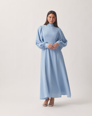 'Timeless' Dusty Blue Maxi Dress