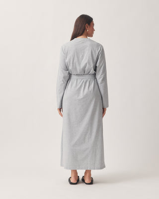 Day to Day' Grey Cotton Jersey Maxi Dress