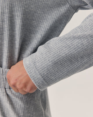 'EVERYDAY' GREY RIBBED TOP