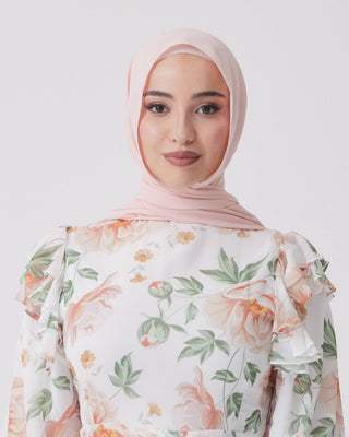 Premium Chiffon Hijab- Baby Pink - Twiice Boutique