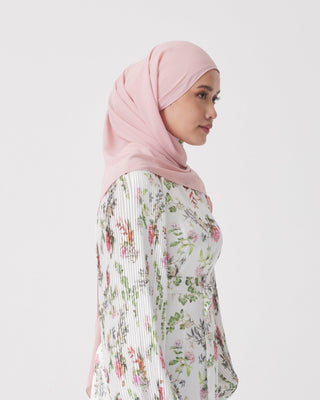 Premium Chiffon Hijab- Dusty Pink - Twiice Boutique