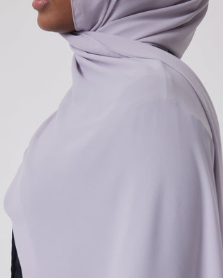 Premium Chiffon Hijab- Grey - Twiice Boutique