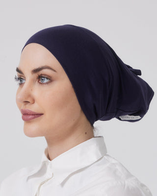 NAVY 'Open Hijab Cap' - Twiice Boutique