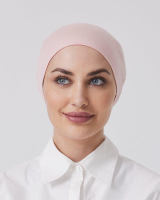 SOFT PINK 'Standard Adjustable' Closed  Hijab Cap - Twiice Boutique