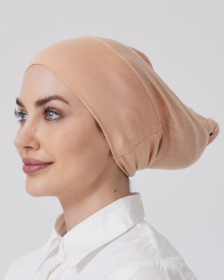 TAN 'Open Hijab Cap' - Twiice Boutique