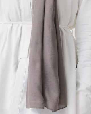 'DEEP TAUPE' Luxurious Modal Scarf - Twiice Boutique