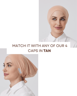 Premium Chiffon Hijab- Tan - Twiice Boutique