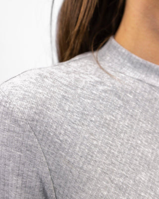 'Knot so basic' Long Sleeve Top - Grey - Twiice Boutique