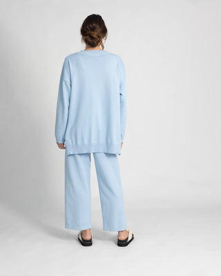 'Isla' Knit Sweater - Baby Blue - Twiice Boutique