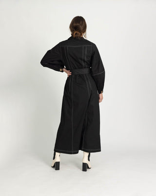 'Mae' Black Pocket Dress (FINAL SALE) - Twiice Boutique