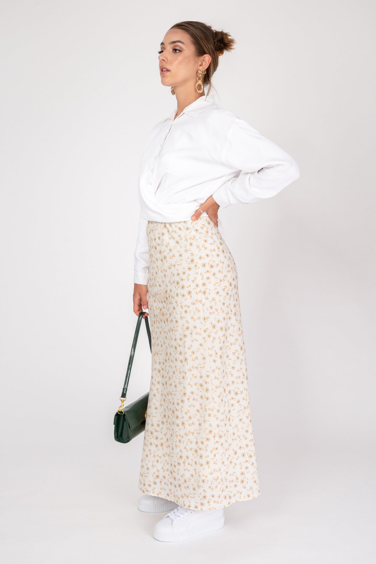 'Own it' Floral Skirt - Cosmo Print