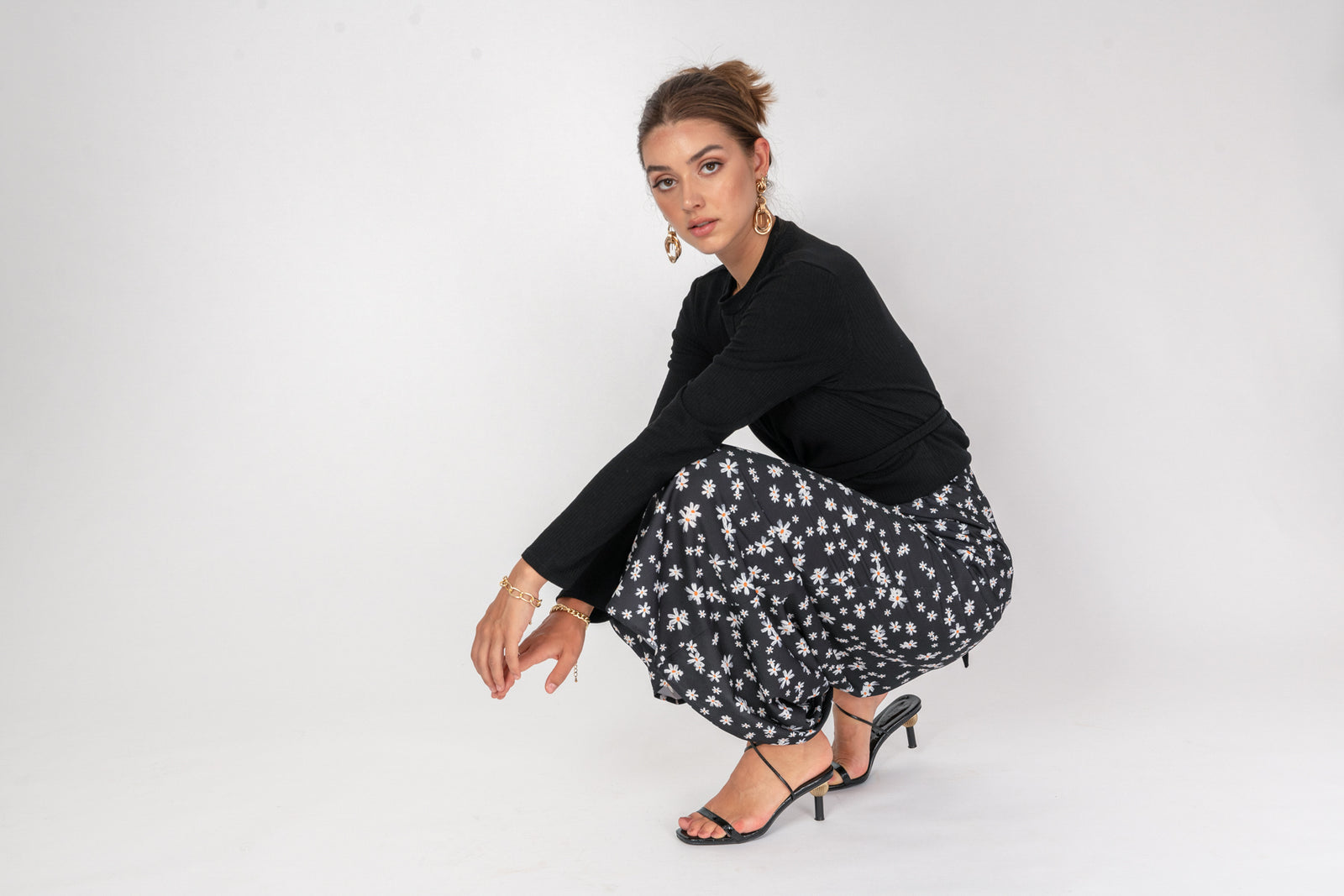 'Own it' Floral Skirt - Daisy Print